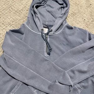 Blue Champion Cropped Hoodie